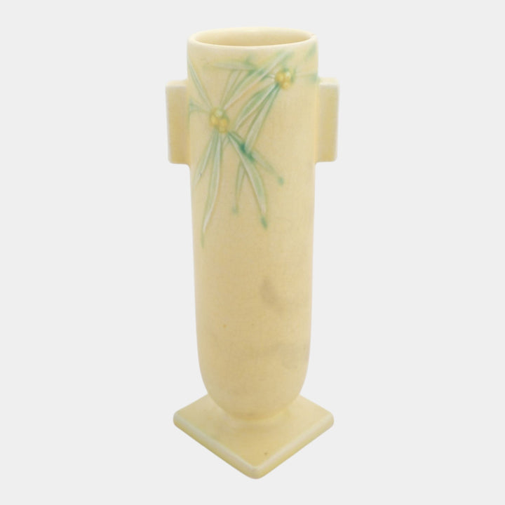 Roseville Dawn Yellow 1937 Vintage Art Deco Pottery Ceramic Vase 828-8