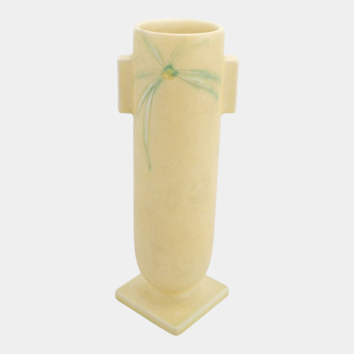 Roseville Dawn Yellow 1937 Vintage Art Deco Pottery Ceramic Vase 828-8