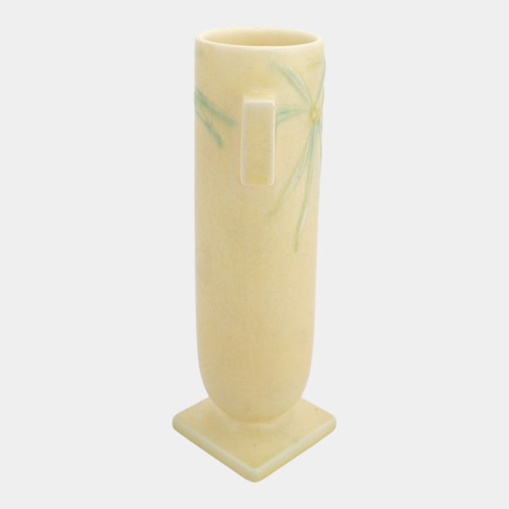 Roseville Dawn Yellow 1937 Vintage Art Deco Pottery Ceramic Vase 828-8