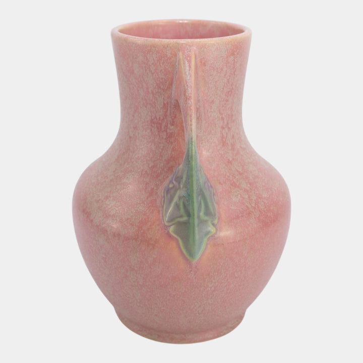 Roseville Tuscany Pink 1927 Vintage Art Deco Pottery Ceramic Flower Vase 346-9