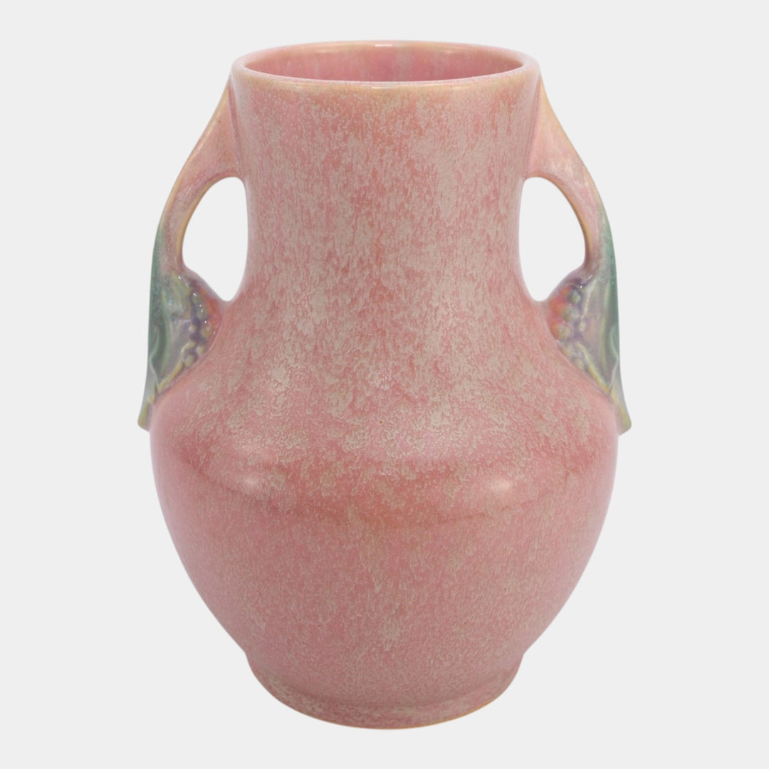 Roseville Tuscany Pink 1927 Vintage Art Deco Pottery Ceramic Flower Vase 346-9