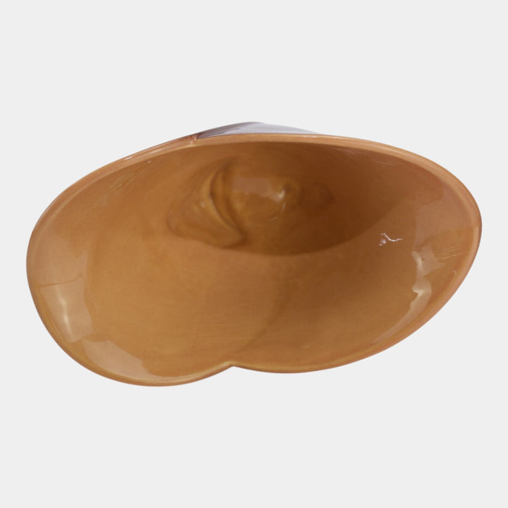 Roseville Mayfair Brown 1952 Vintage Art Pottery Ceramic Planter Bowl 1009-8