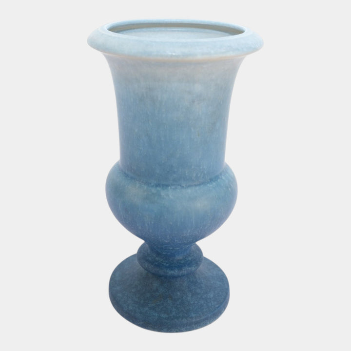Roseville Rozane Patterns Blue 1941 Vintage Art Deco Pottery Ceramic Vase 5-8
