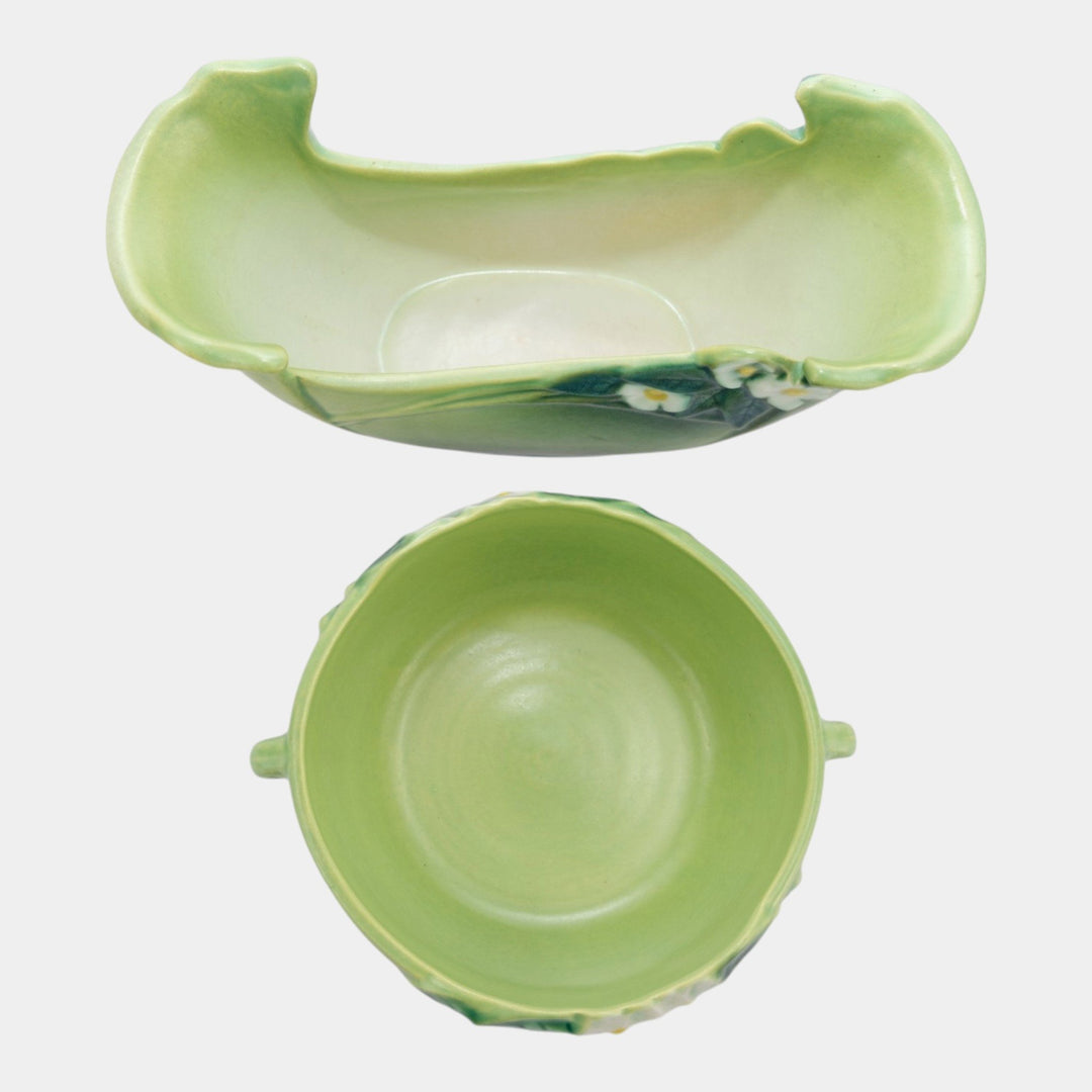 Roseville Mock Orange Green 1950 Mid Century Pottery Planter Bowl 926-6 932-10