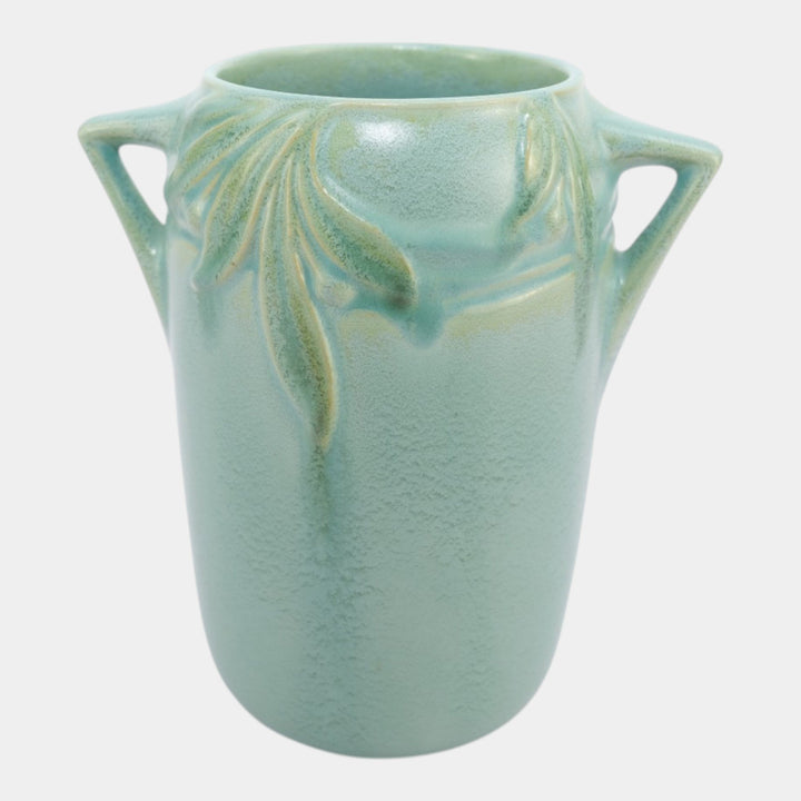 Roseville Velmoss II Green 1935 Vintage Art Deco Pottery Ceramic Vase 714-6