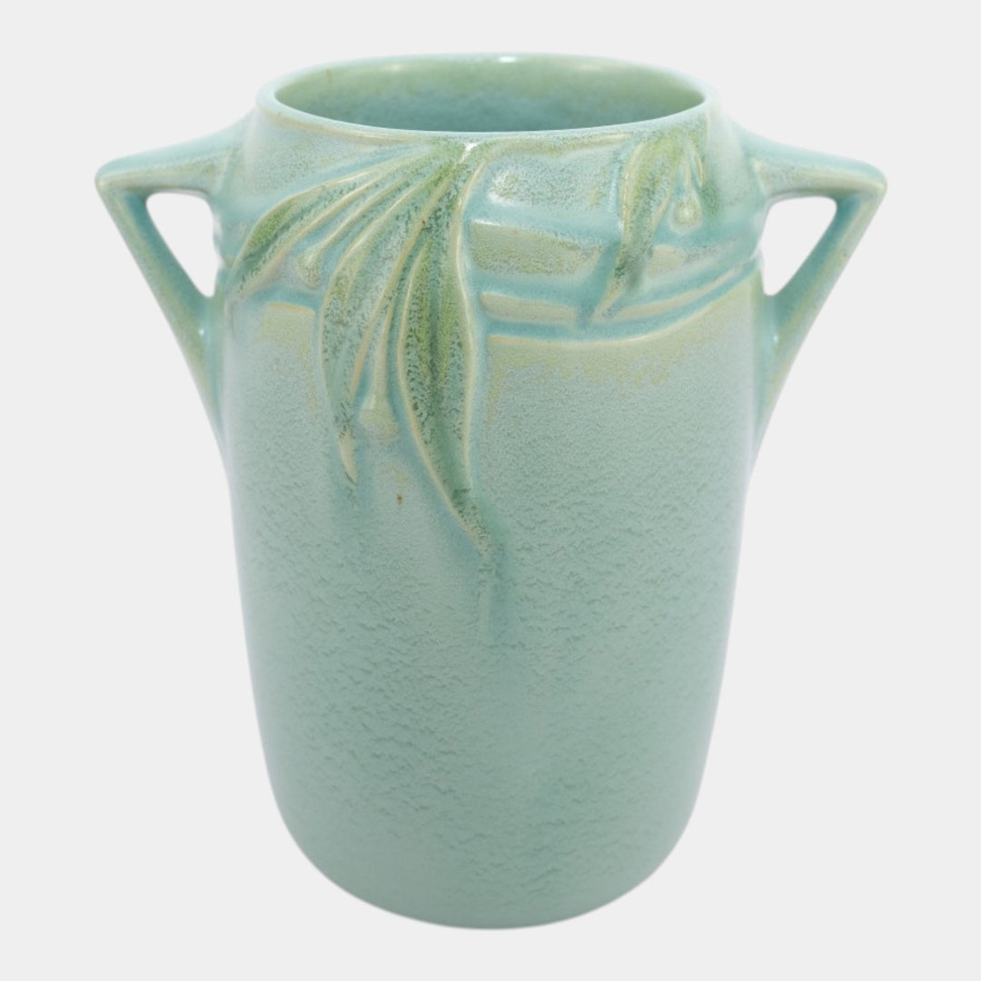 Roseville Velmoss II Green 1935 Vintage Art Deco Pottery Ceramic Vase 714-6