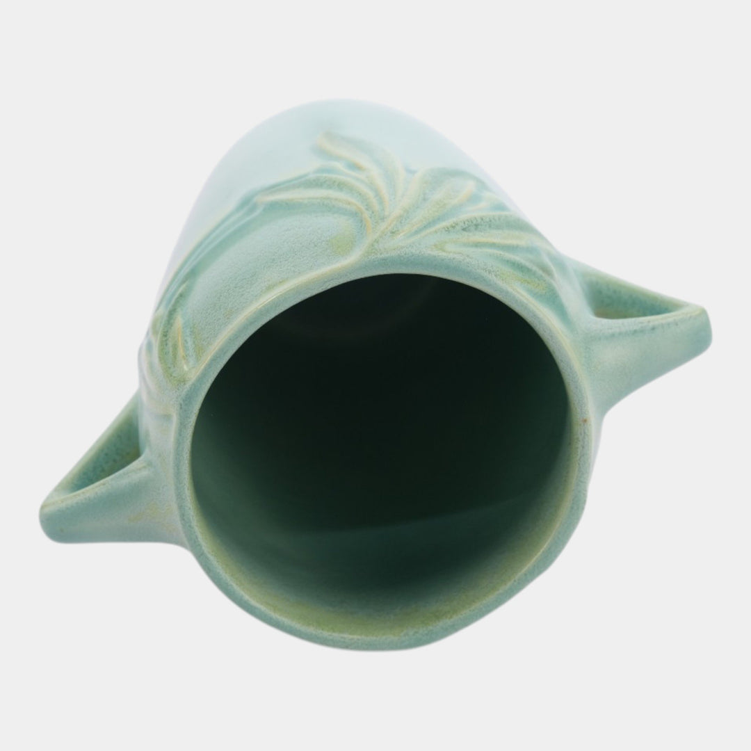 Roseville Velmoss II Green 1935 Vintage Art Deco Pottery Ceramic Vase 714-6