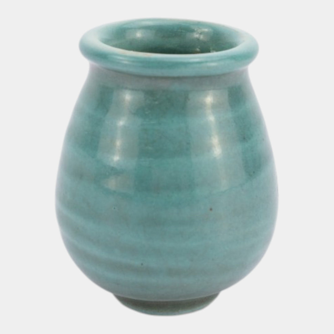 Newcomb College 1910-15 Vintage Art Pottery Turquoise Ceramic Cabinet Vase