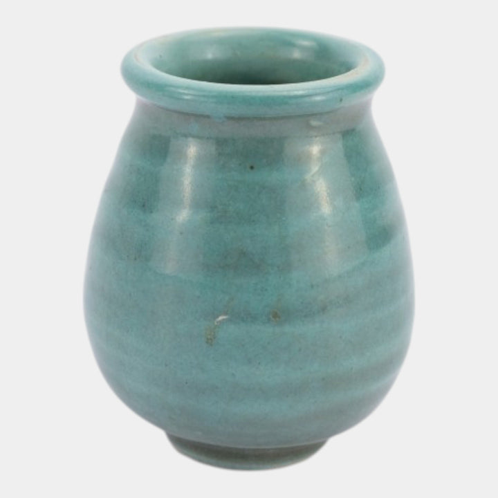 Newcomb College 1910-15 Vintage Art Pottery Turquoise Ceramic Cabinet Vase