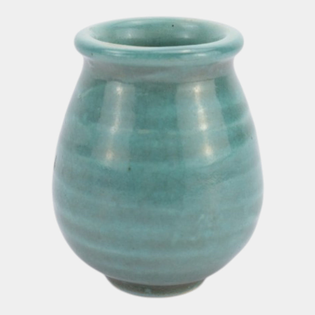 Newcomb College 1910-15 Vintage Art Pottery Turquoise Ceramic Cabinet Vase