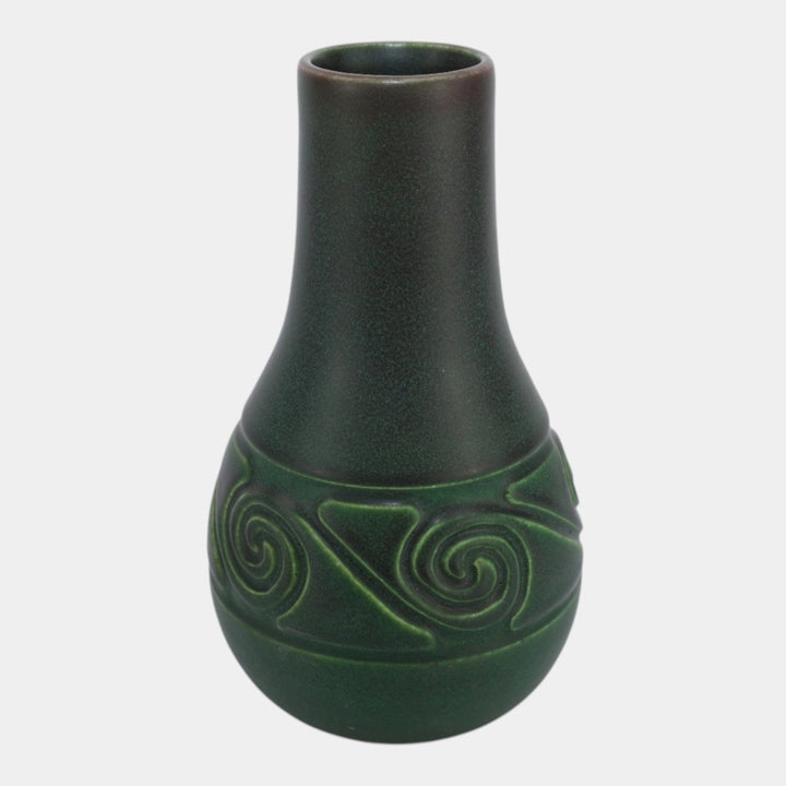 Rookwood 1913 Vintage Arts And Crafts Pottery Matte Green Ceramic Vase 989D