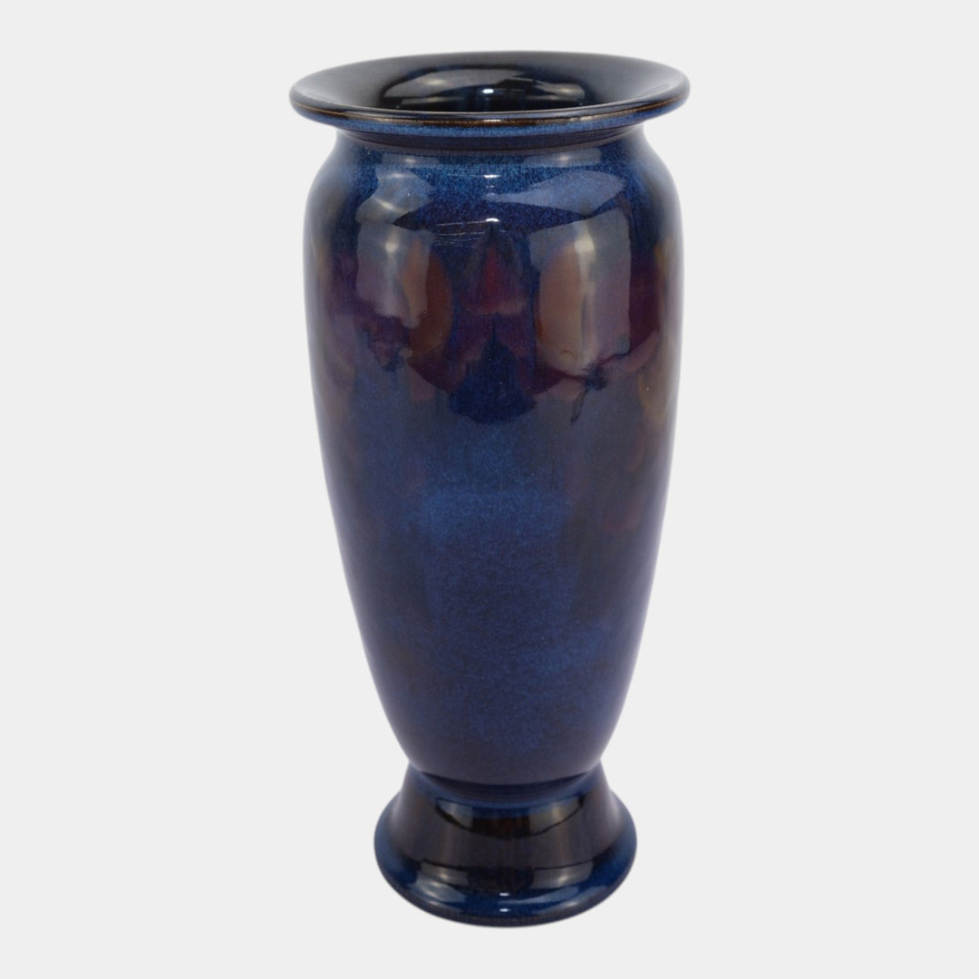 Rookwood 1926 Vintage Arts Deco Black Opal Glaze Floral Shoulder Vase 2787 Sax