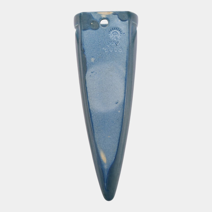 Rookwood 1925 Vintage Arts And Crafts Pottery Blue Ceramic Wall Pocket 2008