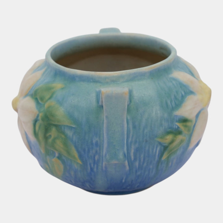 Roseville Clematis Blue 1944 Vintage Art Pottery Jardiniere Planter 455-4