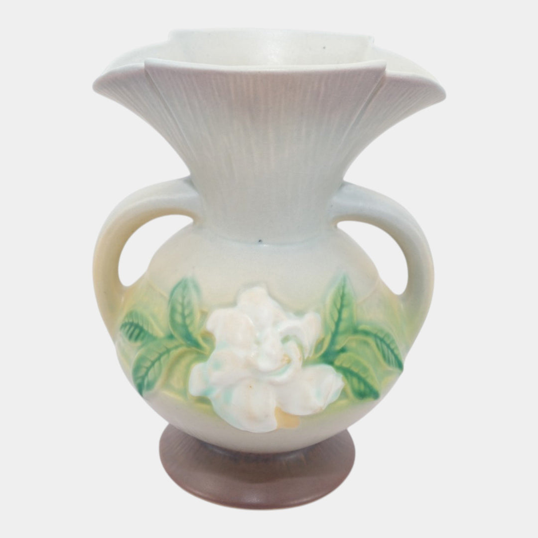 Roseville Gardenia Gray 1950 Mid Century Modern Ceramic Vase 684-8