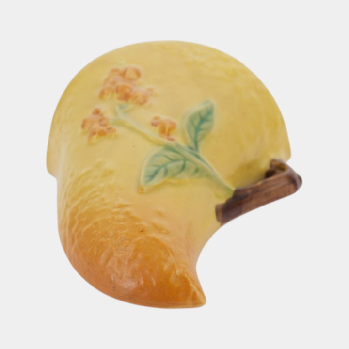 Roseville Bittersweet Yellow 1951 Vintage Art Pottery Ceramic Wall Pocket 866-7