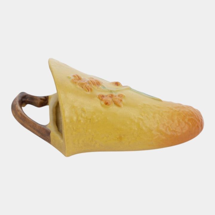 Roseville Bittersweet Yellow 1951 Vintage Art Pottery Ceramic Wall Pocket 866-7