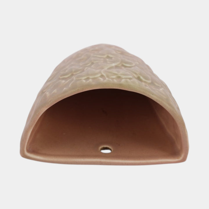 Rookwood 1921 Vintage Arts And Crafts Pottery Pink Leaf Ceramic Wall Pocket 1389