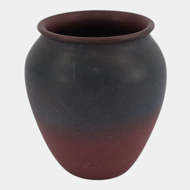 Van Briggle 1920s Original Hand Thrown Pottery Mulberry Red Vase (O.F. Bruce)