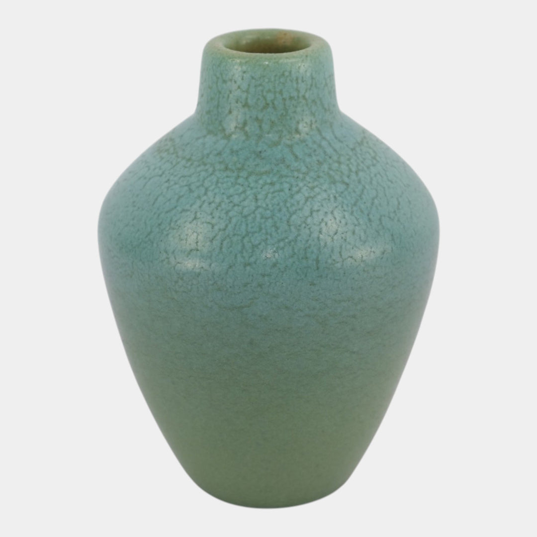 Van Briggle 1905 Vintage Arts & Crafts Pottery Blue Green Shouldered Vase 320