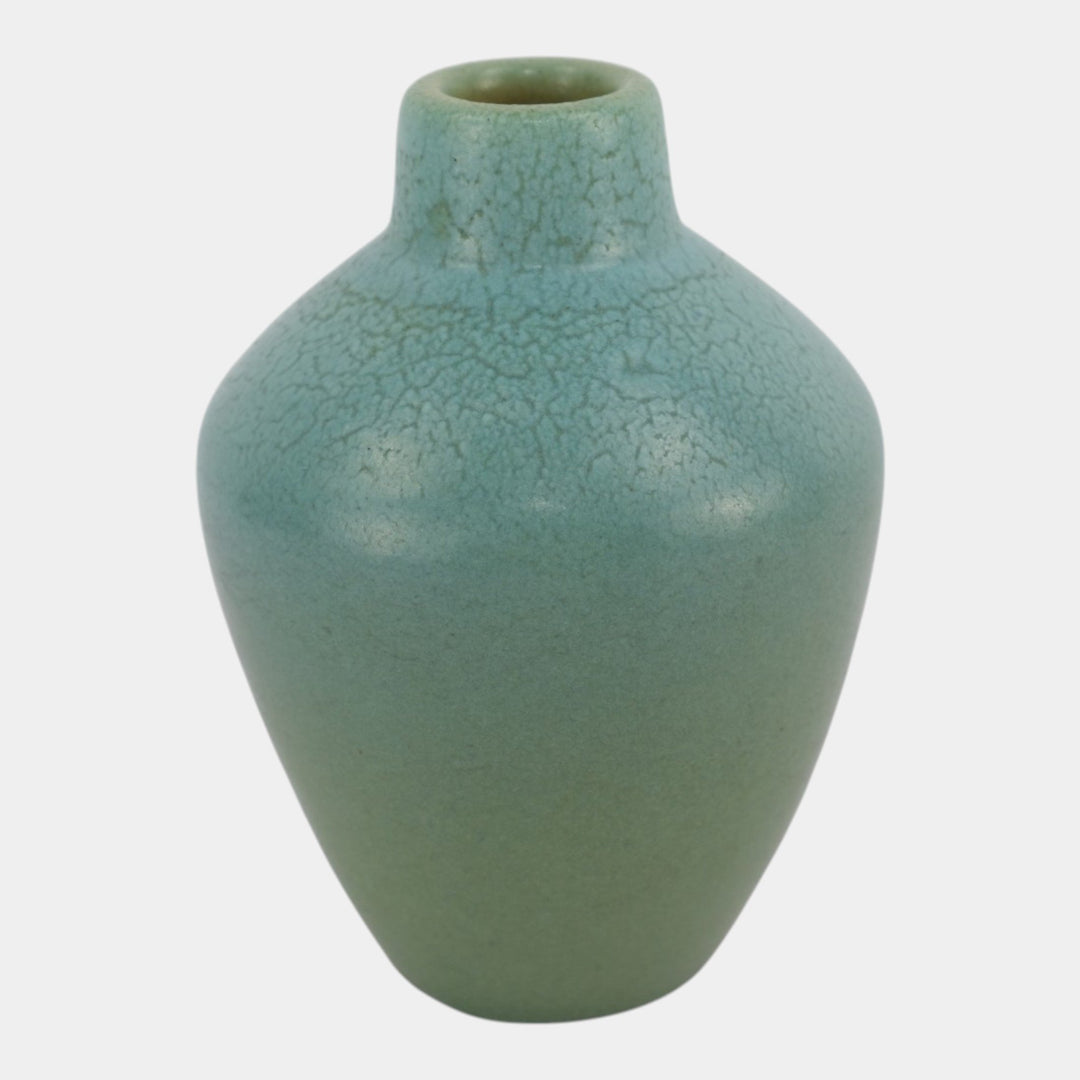Van Briggle 1905 Vintage Arts & Crafts Pottery Blue Green Shouldered Vase 320