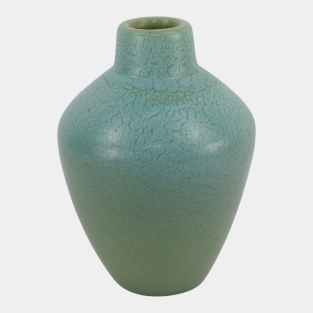 Van Briggle 1905 Vintage Arts & Crafts Pottery Blue Green Shouldered Vase 320