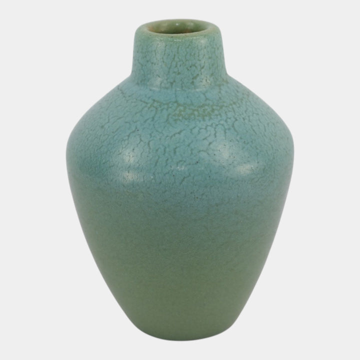 Van Briggle 1905 Vintage Arts & Crafts Pottery Blue Green Shouldered Vase 320