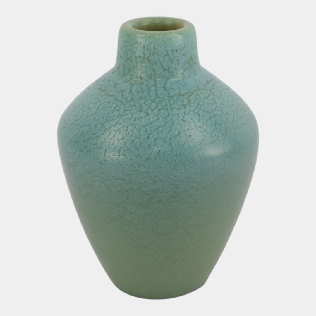 Van Briggle 1905 Vintage Arts & Crafts Pottery Blue Green Shouldered Vase 320