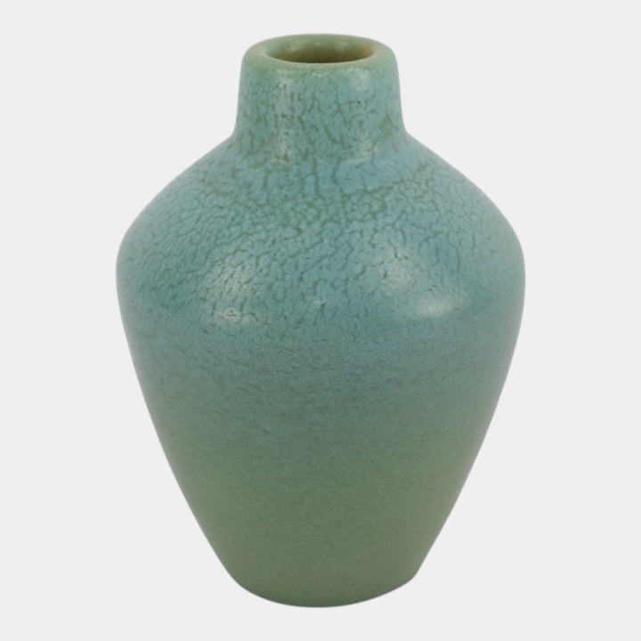 Van Briggle 1905 Vintage Arts & Crafts Pottery Blue Green Shouldered Vase 320