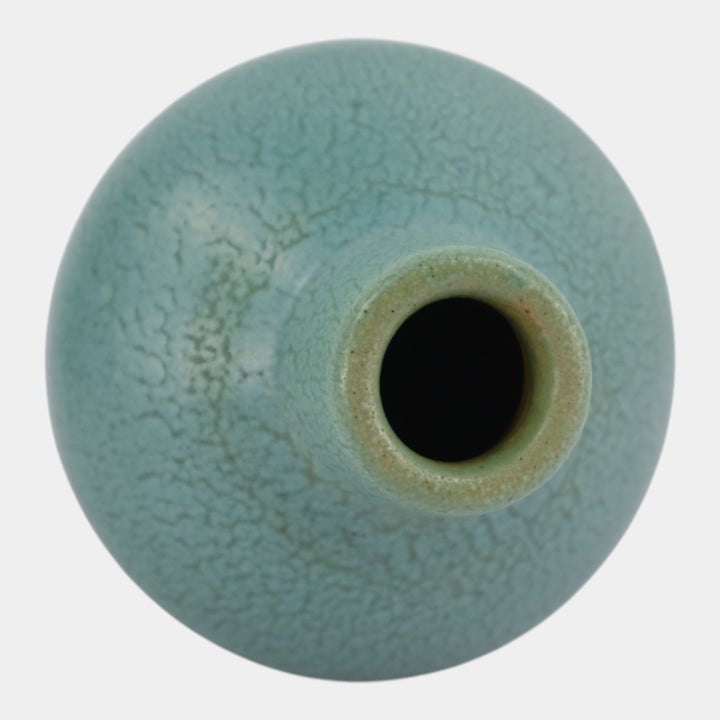 Van Briggle 1905 Vintage Arts & Crafts Pottery Blue Green Shouldered Vase 320