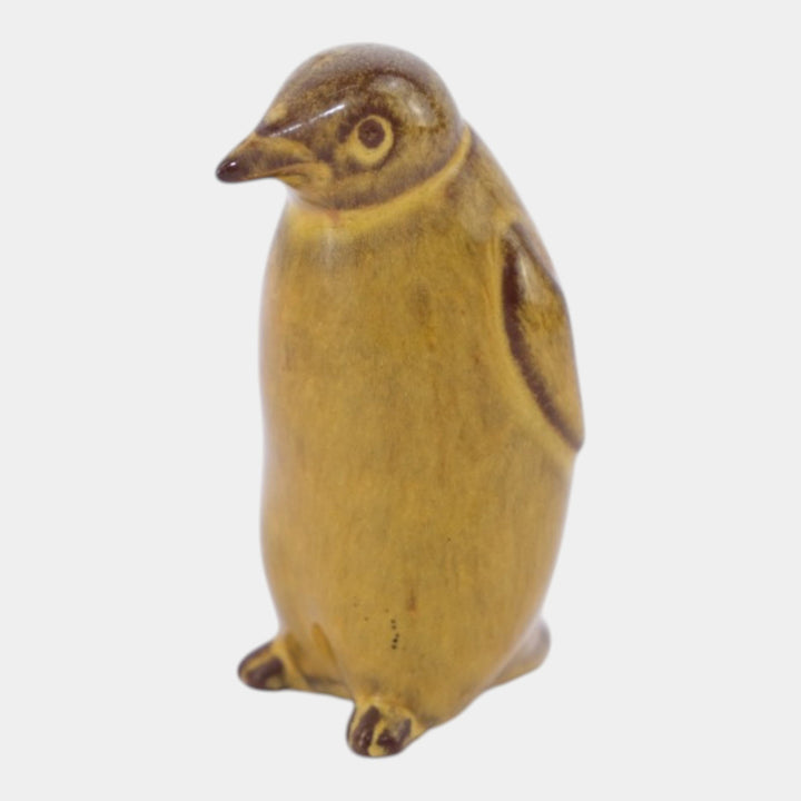 Nicodemus Pottery Mid Century Yellow Penguin Figural Art Pottery Figurine