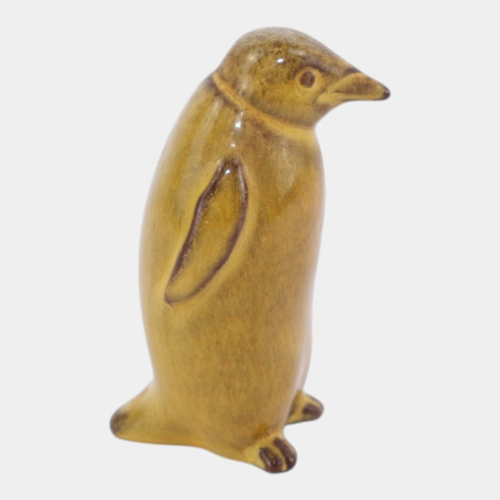 Nicodemus Pottery Mid Century Yellow Penguin Figural Art Pottery Figurine