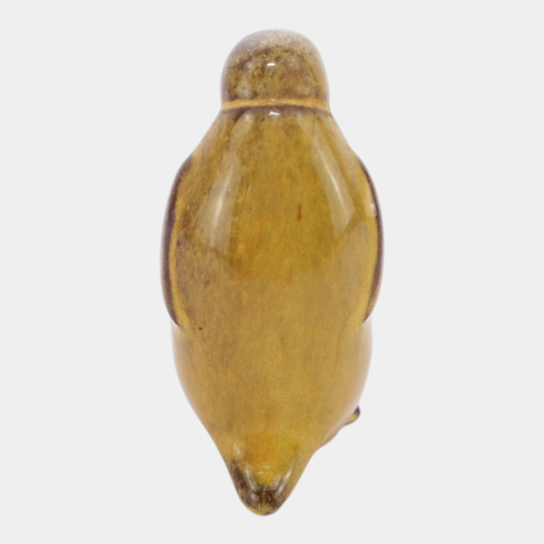 Nicodemus Pottery Mid Century Yellow Penguin Figural Art Pottery Figurine