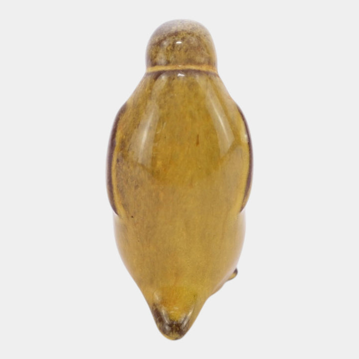 Nicodemus Pottery Mid Century Yellow Penguin Figural Art Pottery Figurine