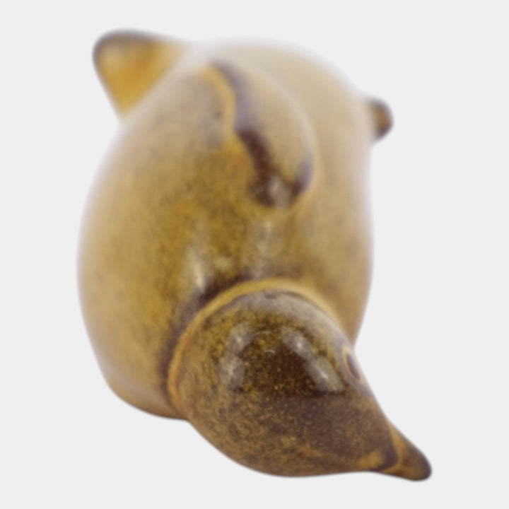 Nicodemus Pottery Mid Century Yellow Penguin Figural Art Pottery Figurine