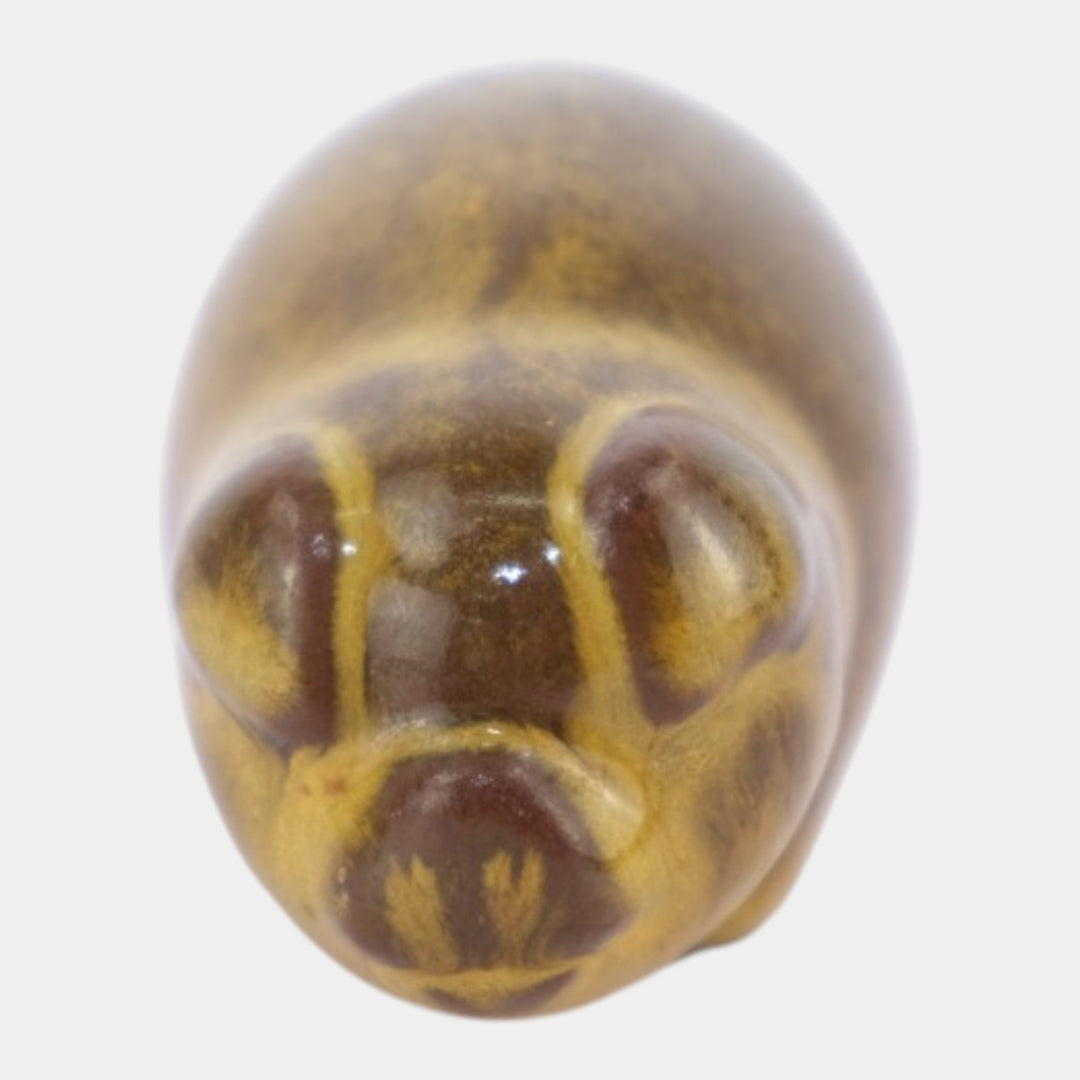 Nicodemus Pottery Brown Mid Century Modern Pig Figural Art Pottery Figurine