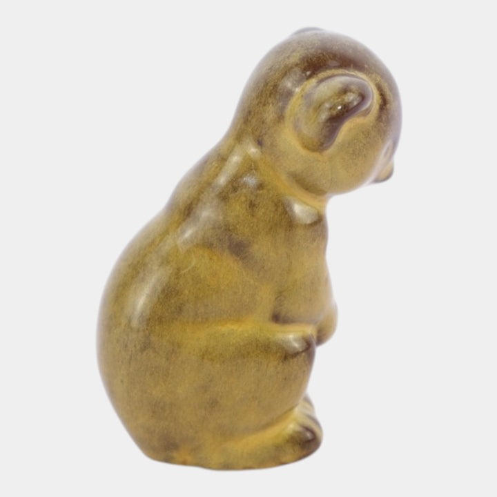 Nicodemus Pottery Glossy Brown Koala Bear Figural Art Pottery Animal Figurine