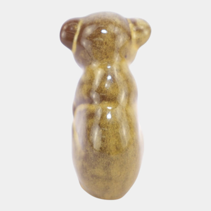 Nicodemus Pottery Glossy Brown Koala Bear Figural Art Pottery Animal Figurine