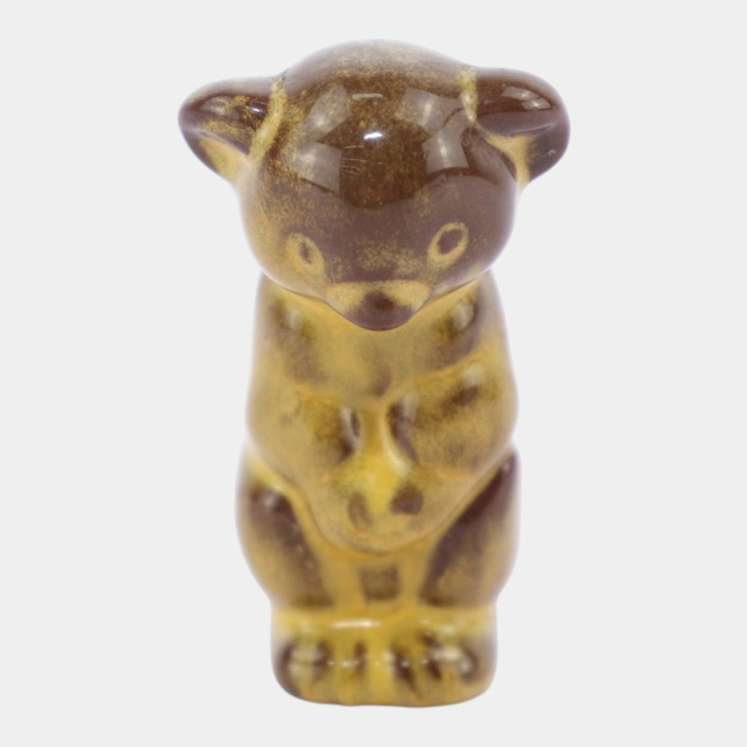 Nicodemus Pottery Glossy Brown Koala Bear Figural Art Pottery Animal Figurine