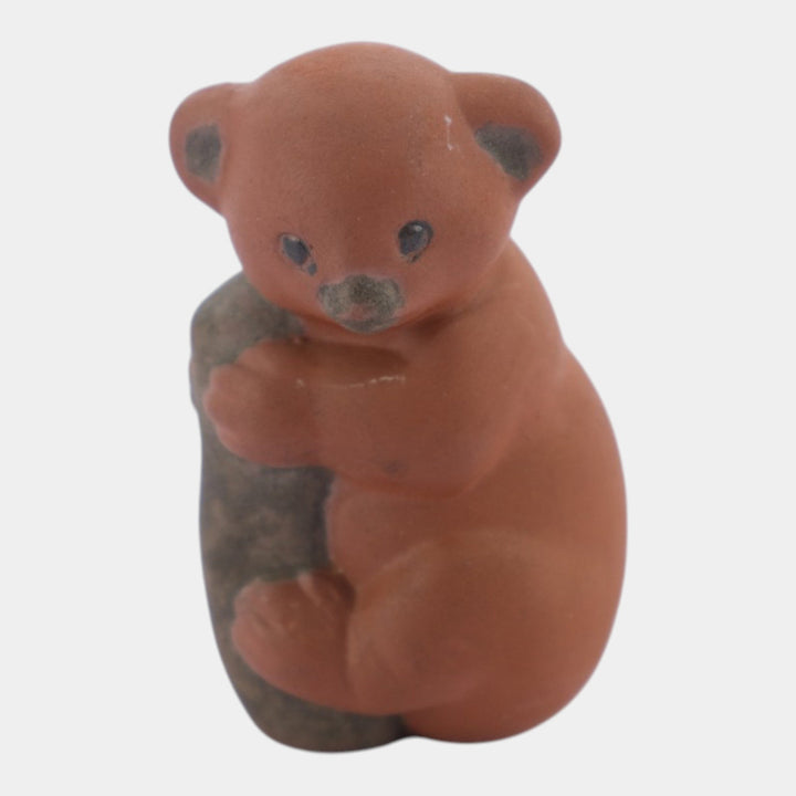 Nicodemus Pottery Matte Brown Koala Bear Figural Art Pottery Animal Figurine