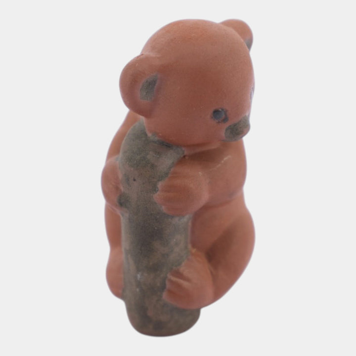 Nicodemus Pottery Matte Brown Koala Bear Figural Art Pottery Animal Figurine