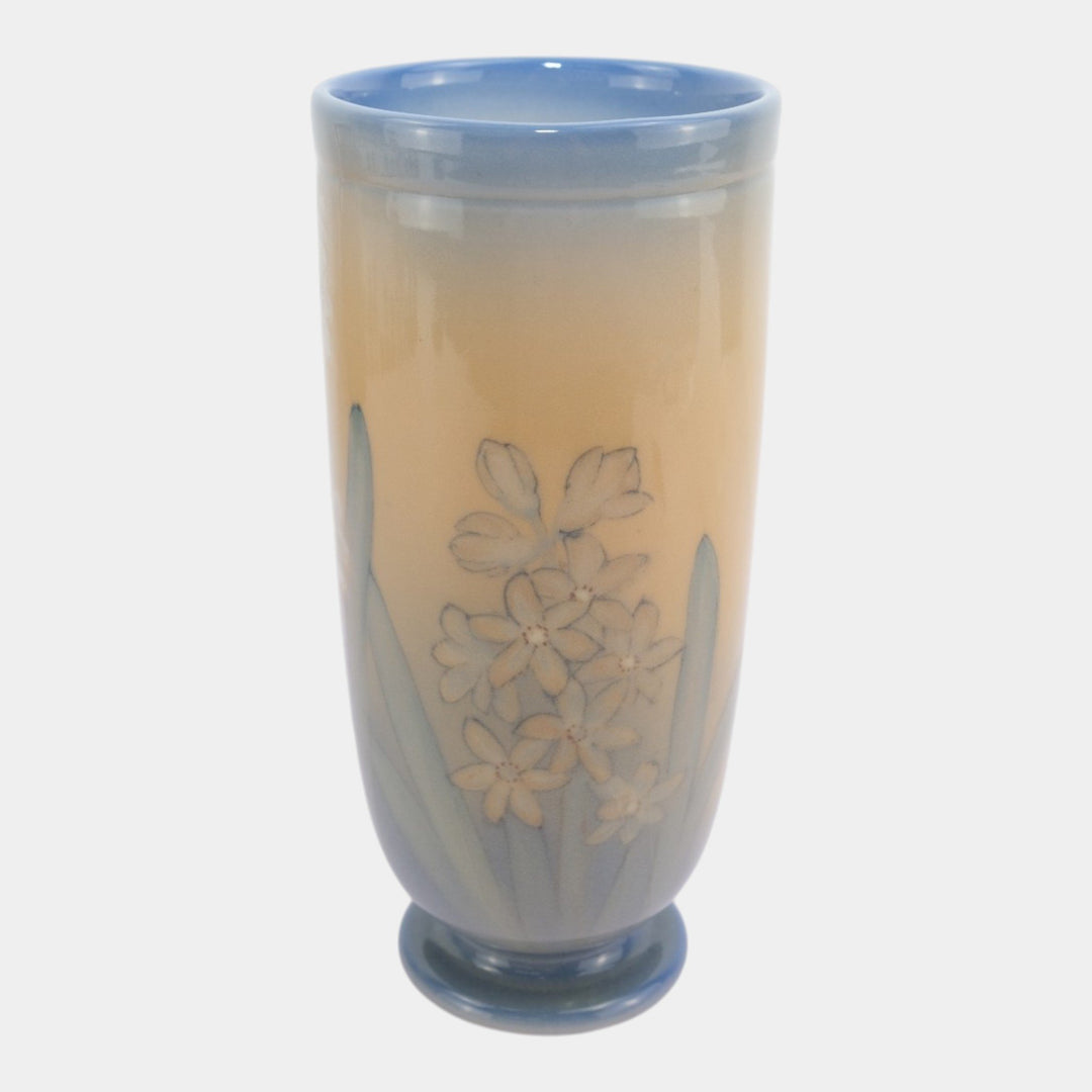 Rookwood 1946 Art Pottery Orange Blue Jewel Porcelain Vase 2194 Shirayamadani