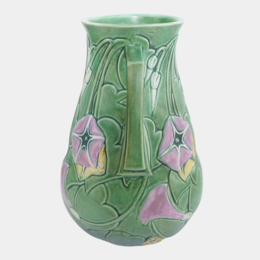 Roseville Morning Glory Green 1935 Vintage Art Pottery Ceramic Vase 730-10