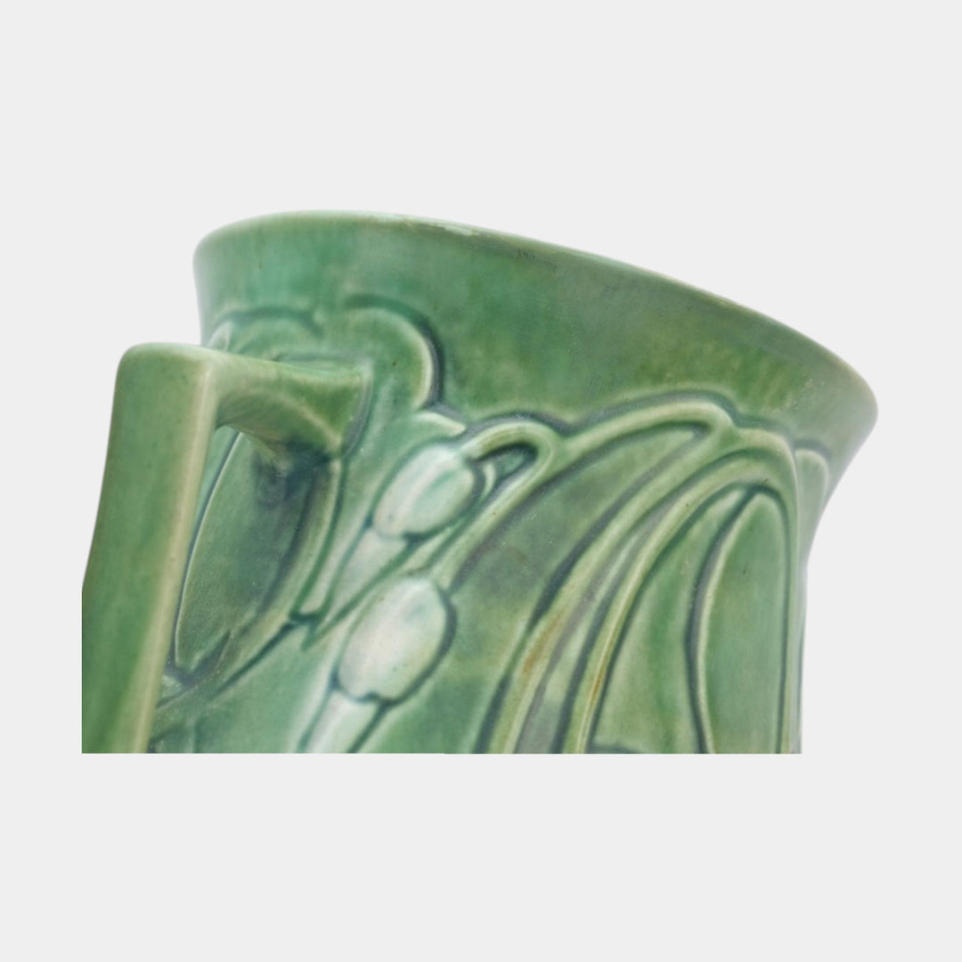 Roseville Morning Glory Green 1935 Vintage Art Pottery Ceramic Vase 730-10