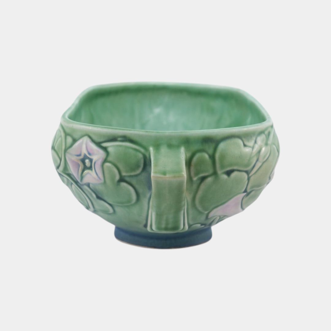 Roseville Morning Glory Green 1935 Vintage Art Pottery Ceramic Bowl 270-8