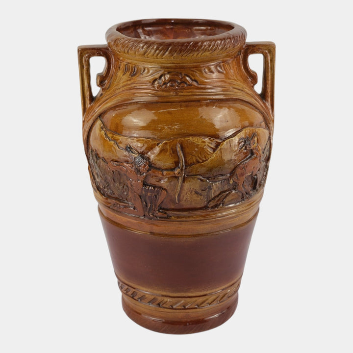 Rick Wisecarver Wihoa Studio Art Pottery 1999 Native American Scenic Floor Vase