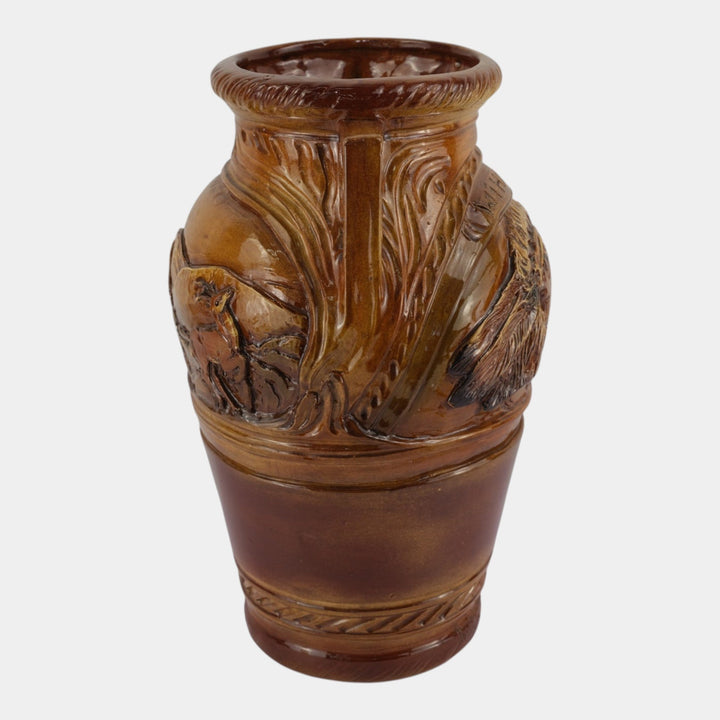 Rick Wisecarver Wihoa Studio Art Pottery 1999 Native American Scenic Floor Vase