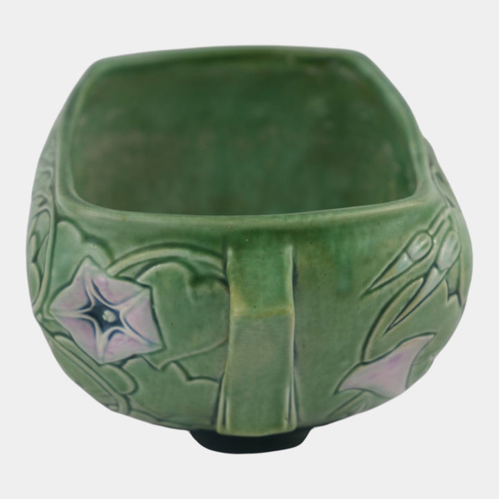 Roseville Morning Glory Green 1935 Vintage Art Pottery Ceramic Bowl 271-10