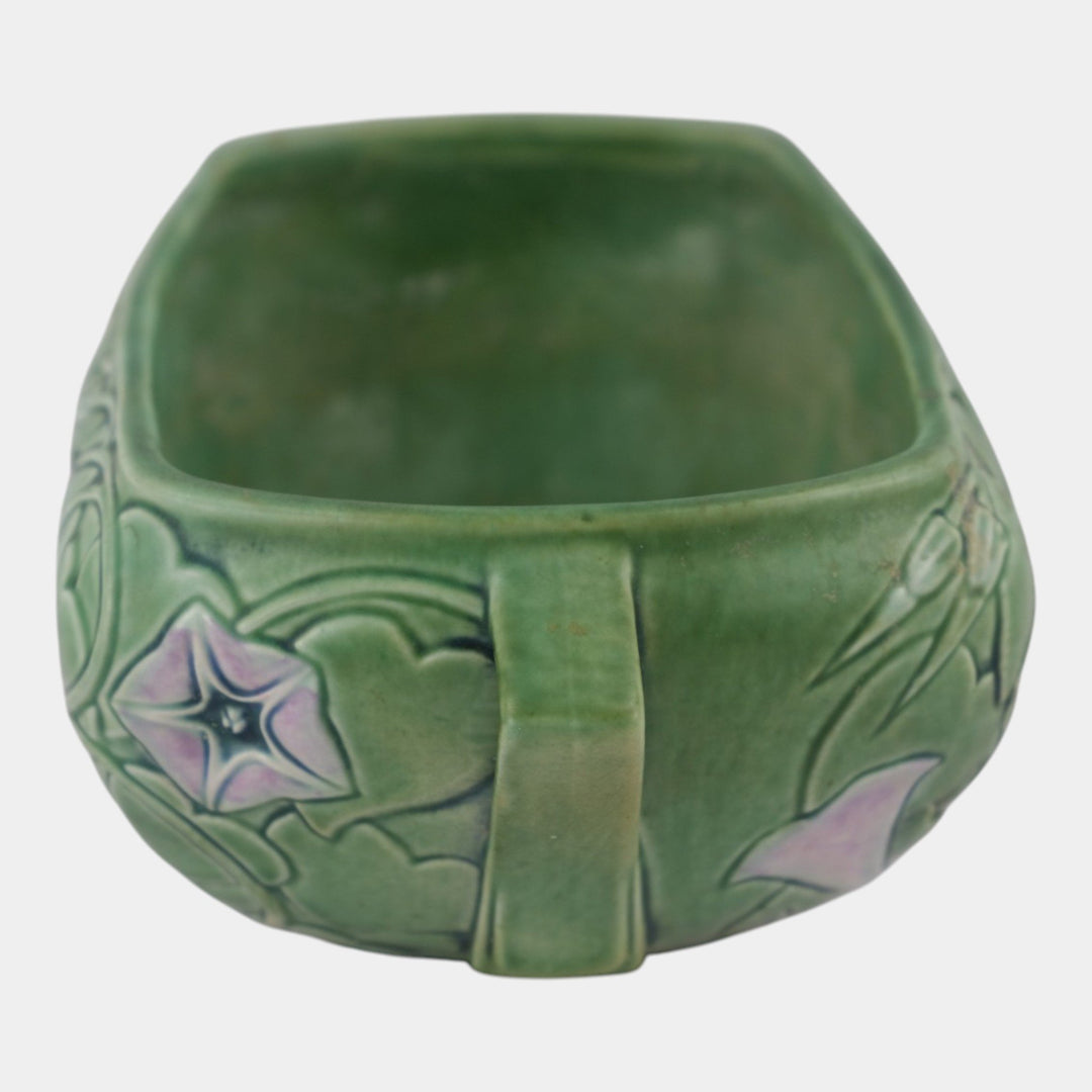 Roseville Morning Glory Green 1935 Vintage Art Pottery Ceramic Bowl 271-10