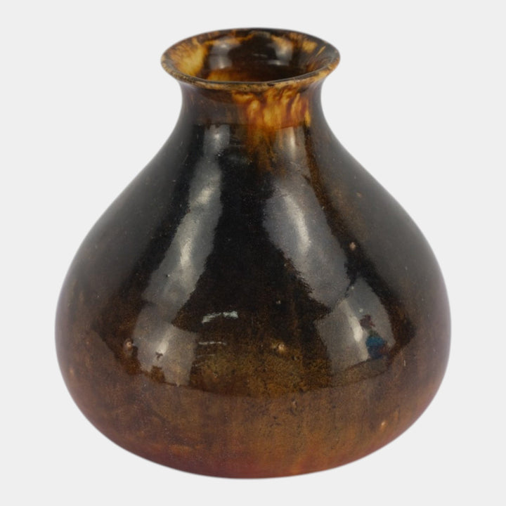 Teco Aventurine Metallic Glaze Vintage Arts And Crafts Pottery Ceramic Vase